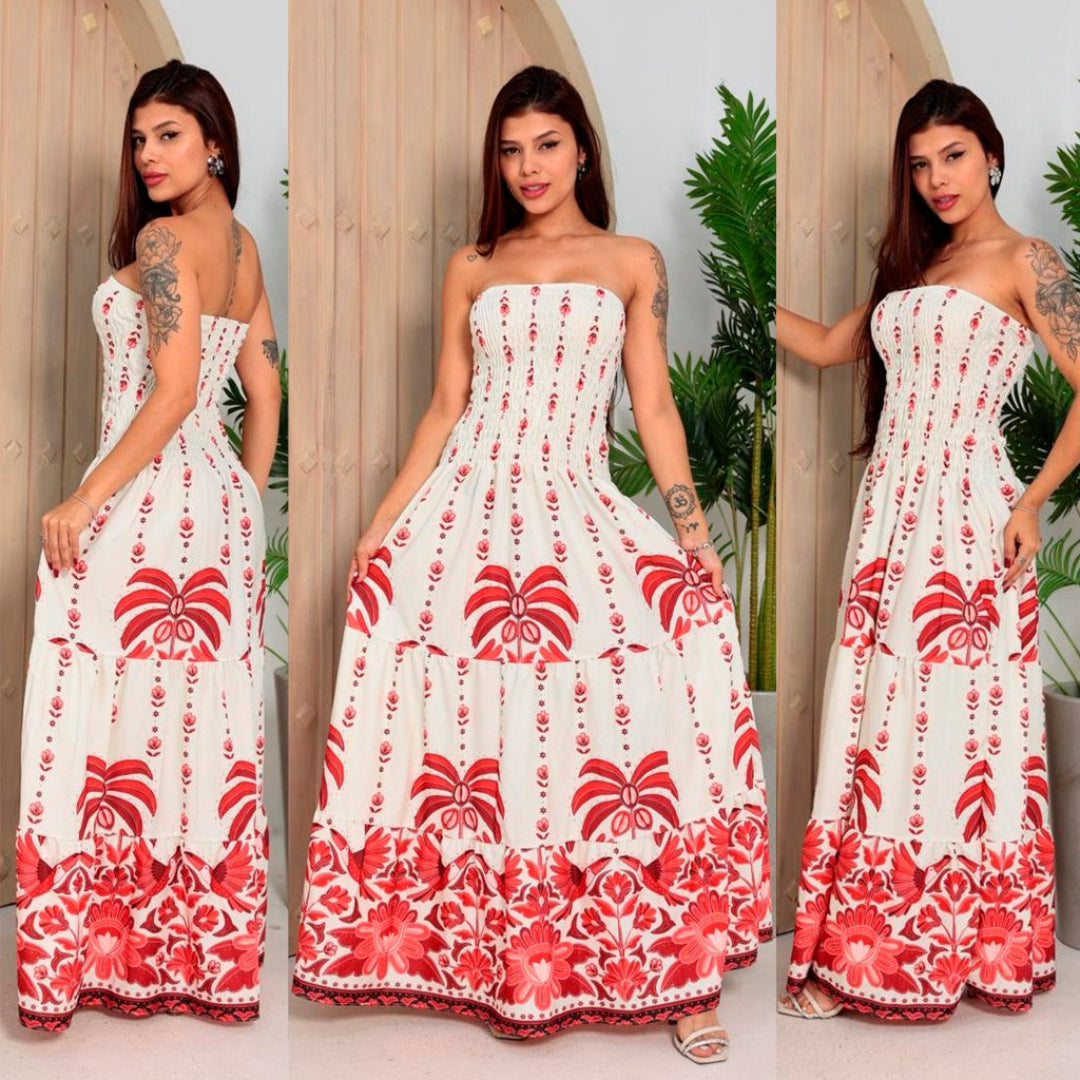 Vestido Longo Tropical Tomara que Caia – Meghan