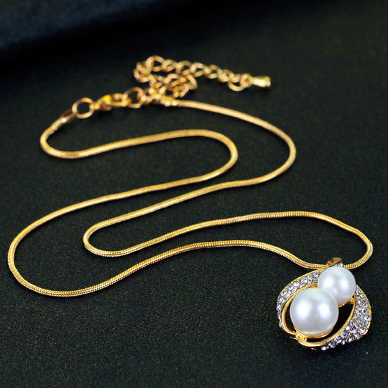 KIT Colar + Brincos + Anel com Zircônias Blooming Pearl Banhado a Ouro 18K