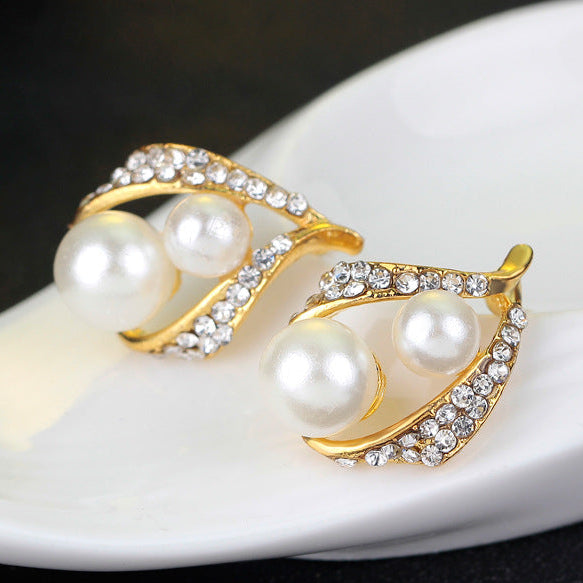 KIT Colar + Brincos + Anel com Zircônias Blooming Pearl Banhado a Ouro 18K