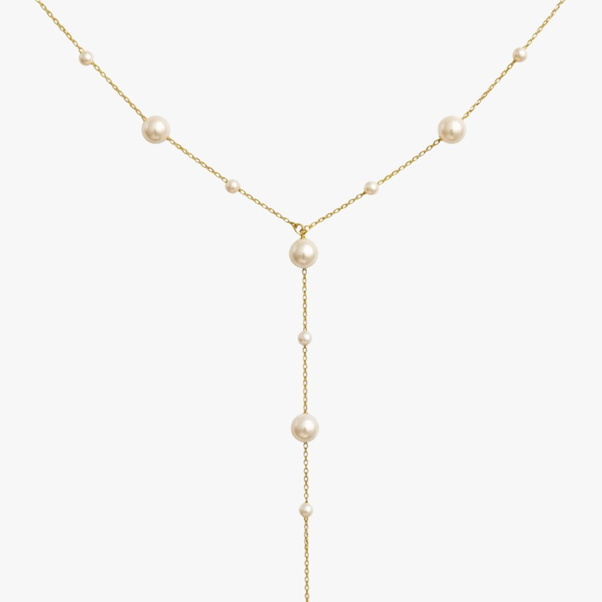 Colar Pérolas com Detalhes Estrelados Starry Pearl