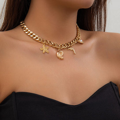 KIT Choker + Pulseira Ocean Palace Ouro 18K