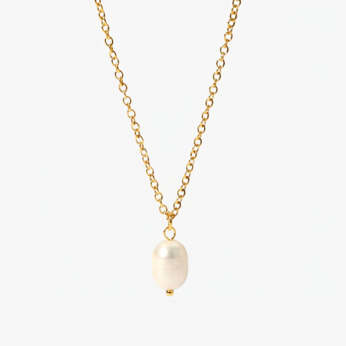 Colar Pingente Pérola Pearl Essence Banhado a Ouro 18K