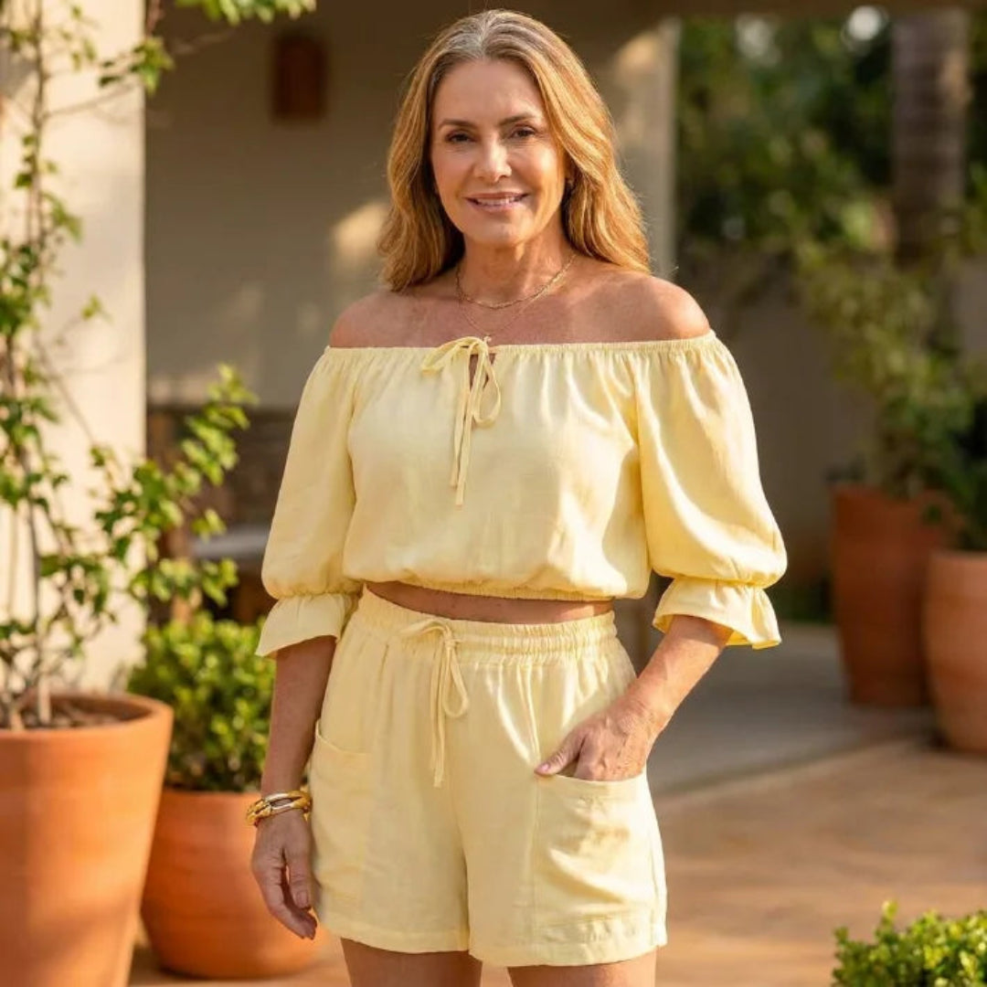Conjunto Feminino Ciganinha com Short – Moda Verão Casual | Urban Pulse