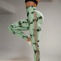 Leggings LOOHGHI sem costura tie-dye cintura alta