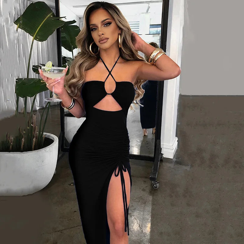 Vestido Sem Mangas com Fenda: Elegância e Ousadia
