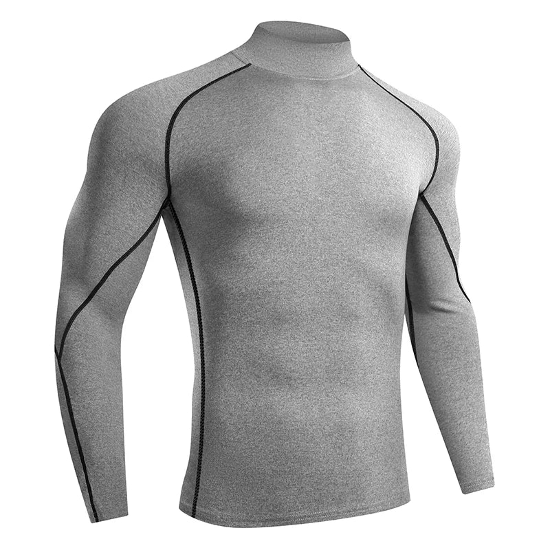 Camiseta fitness manga longa de compressão Rashgard