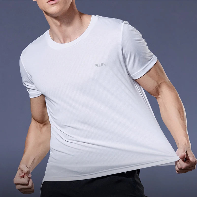 Camiseta RUN Fitness secagem rápida musculação