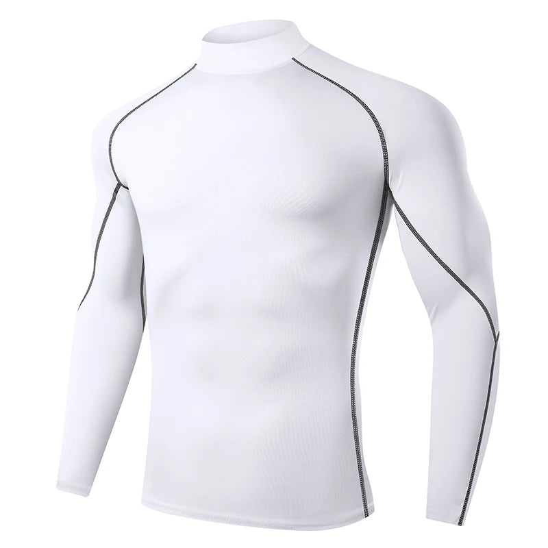 Camiseta fitness manga longa de compressão Rashgard