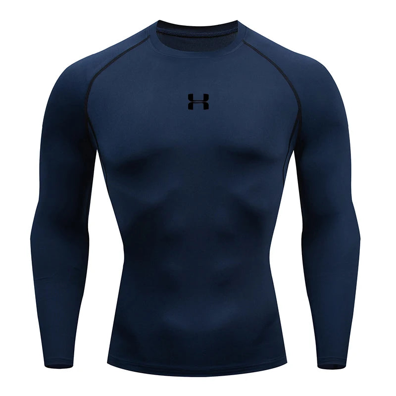 Camiseta Atlética de compressão manga longa
