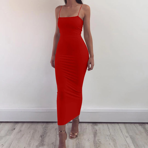 Vestido longo estilingue
