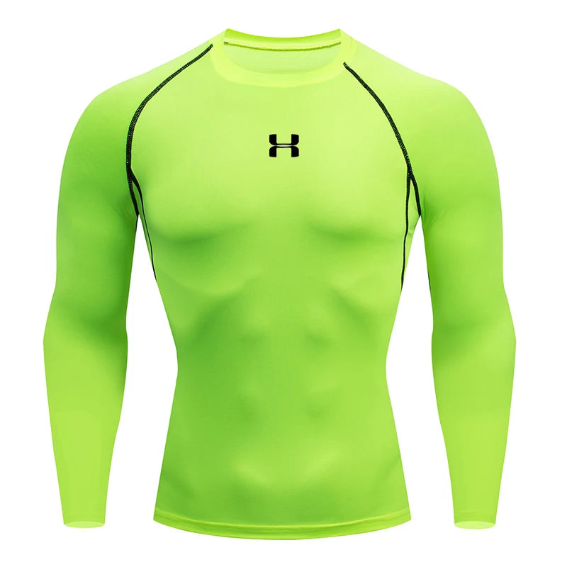 Camiseta Atlética de compressão manga longa