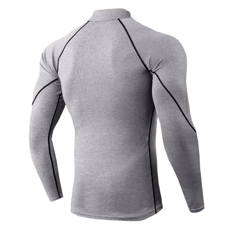 Camiseta fitness manga longa de compressão Rashgard