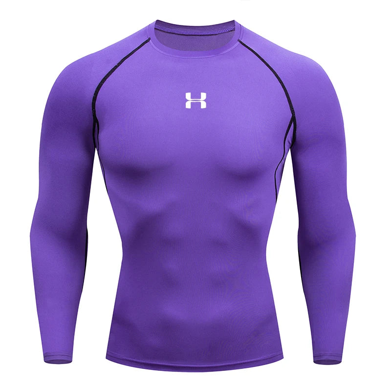 Camiseta Atlética de compressão manga longa