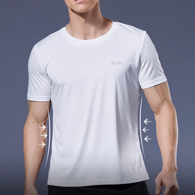 Camiseta RUN Fitness secagem rápida musculação