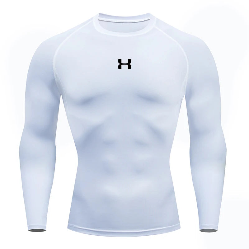 Camiseta Atlética de compressão manga longa