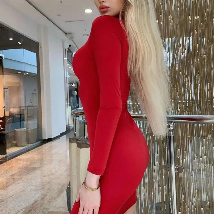 Vestido Manga longa Formosa Bodycon