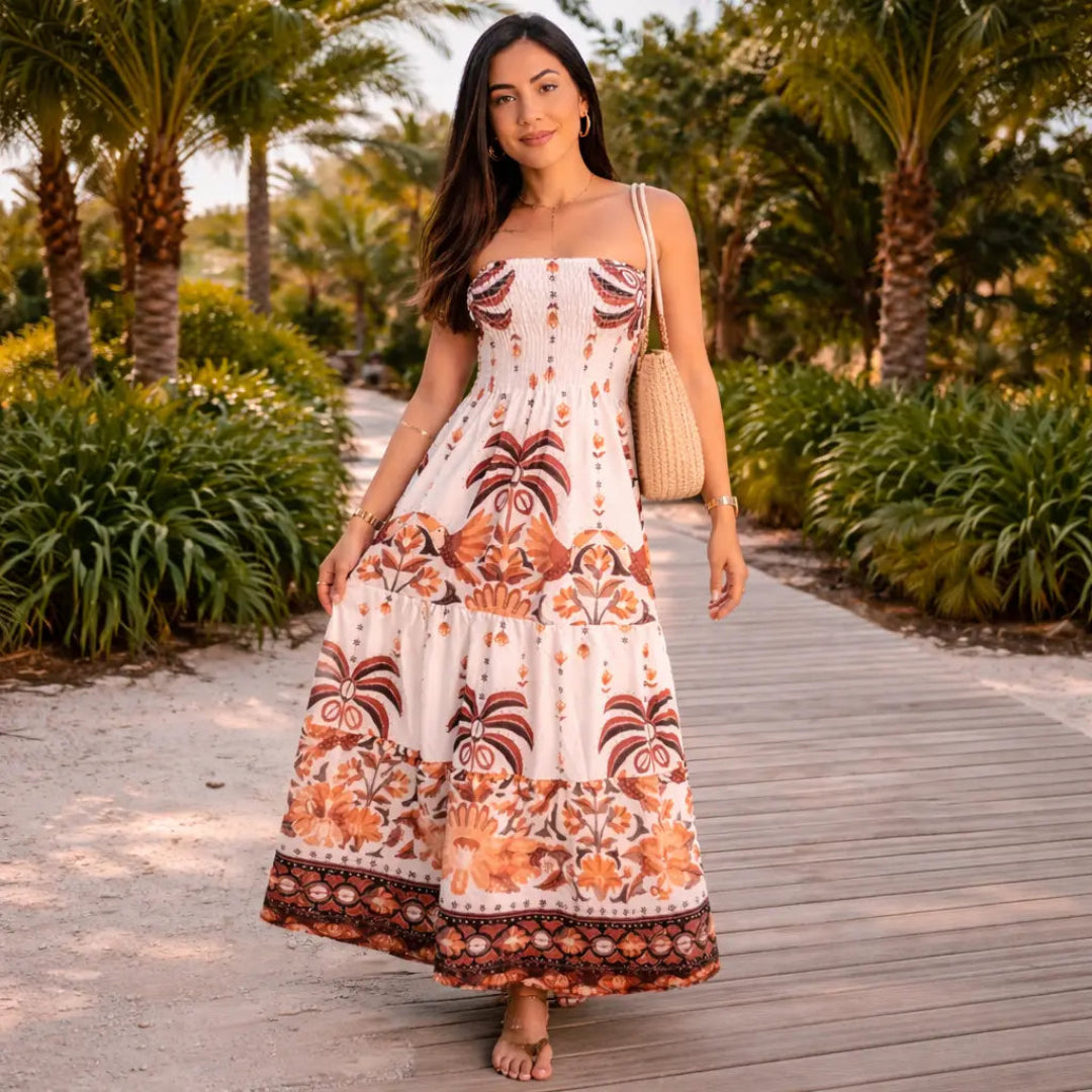 Vestido Longo Tropical Tomara que Caia – Meghan