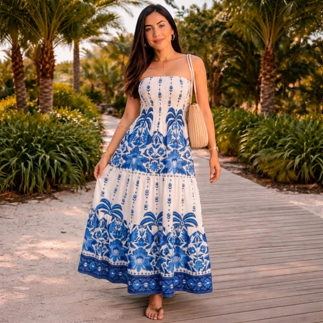 Vestido Longo Tropical Tomara que Caia – Meghan