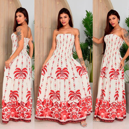 Vestido Longo Tropical Tomara que Caia – Meghan