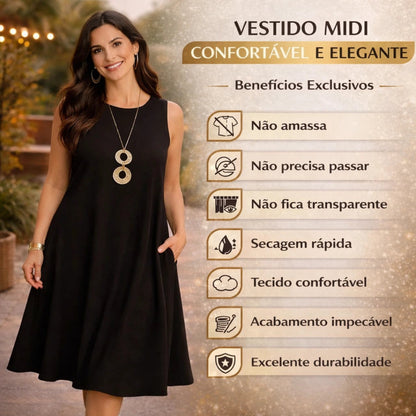 Vestido Soltinho Midi - Pierce | Urban Pulse