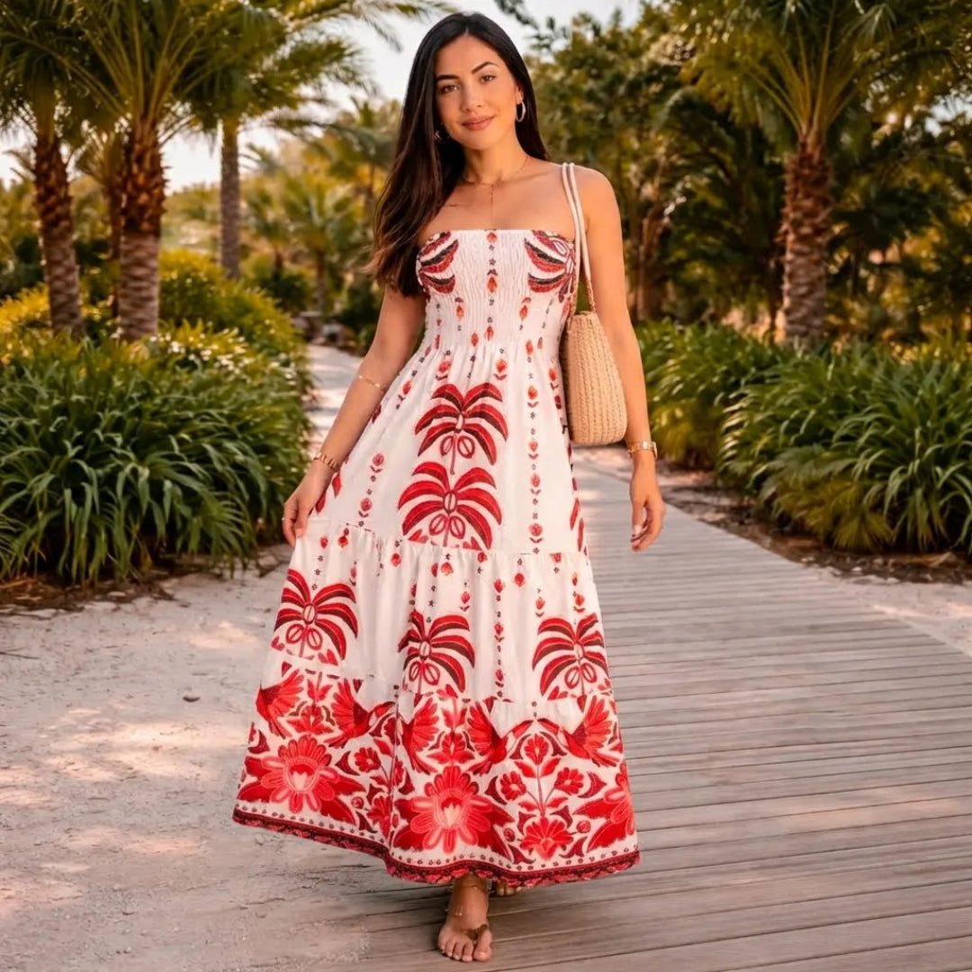 Vestido Longo Tropical Tomara que Caia – Meghan