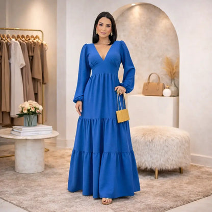 Vestido Longo Feminino Manga Longa - Margareth | Urban Pulse