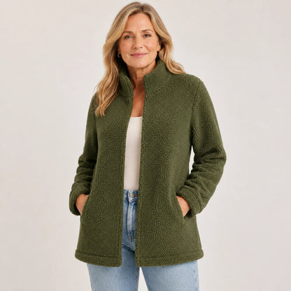 Casaco Feminino Teddy Sherpa com Bolso - Goldeen | Urban Pulse